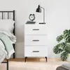 vidaXL Table de nuit blanc 40x40x66 cm bois composite Voir les images du produit 1