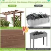 A collage of images comparing two types of plant containers, highlighting features and materials. Produktbild-Vorschau