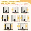 PawHut Hondenpoort, beschermingshek, deurhek, staal, zwart Productafbeelding-voorbeeld 7