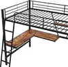 okwish Hochbett 90x200 cm, Bettgestell Metallbett Eisenbett Produktbild-Vorschau 5