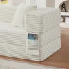 Clinvia Moderne Cord-Sofa, klassisches quadratisches, Produktbild-Vorschau 9