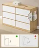 VASAGLE Kommode mit 6 Schubladen Modernes Sideboard für Produktbild-Vorschau 3