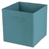Aufbewahrungsbox Textil, petrolfarben 31x31x31cm Produktbild-Vorschau 1