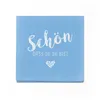 itenga 40x Serviette Schön dass du da bist hellblau Set Produktbild-Vorschau 2