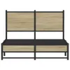 vidaXL Metallbett ohne Matratze Sonoma-Eiche 120x190 cm Produktbild-Vorschau 4