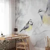 Selbstklebende Folie Fototapete - Watercolor Tit - Second Produktbild-Vorschau 1