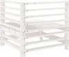 vidaXL Garten-Ecksofa Weiß Massivholz Kiefer Produktbild-Vorschau 5