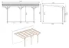 Tettoia posto auto coperto in legno 3x5.24 m - 15 m2 - Anteprima dell’immagine prodotto 3
