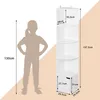 Happiq libreria angolare con anta - Torre alta a 5 livelli Anteprima dell’immagine prodotto 4