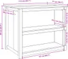 Wyspa kuchenna PANAMA, 112x77x90 cm, lite drewno sosnowe Podgląd zdjęcia produktu 7