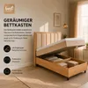 Trinity K-1 Einzelbett 100x200 Beige| Boxspringbett mit Produktbild-Vorschau 2