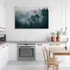 Leinwandbild Canvas Wald im Nebel Bäume Natur Landschaft 3D Produktbild-Vorschau 8