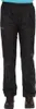 A pair of black rain pants worn by a person, shown from the waist down. Produktbild-Vorschau