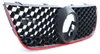 Kühlergrill Sportgrill mit Leiste Rot für VW Polo 9N3 05-09 auch GTI – Produktansicht 3 Anteprima dell’immagine prodotto