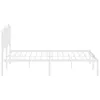 Bettgestell mit Kopfteil Metall Weiß 183x213 cm Produktbild-Vorschau 5