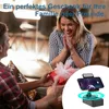 A man is giving a gift to a woman, with a product image in the corner. Produktbild-Vorschau