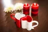 Gadget Master Romantic Mugs Red-White, 2 x herzförmige Produktbild-Vorschau 6