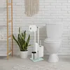 Relaxdays WC Garnitur, stehender Klopapierhalter mit Produktbild-Vorschau 3