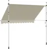 vidaXL Tenda a scomparsa manuale 300 cm bianco crema Anteprima dell’immagine prodotto 4