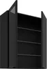 Küchen Glashängeschrank 80 cm SIENA Schwarz Küche Produktbild-Vorschau 2
