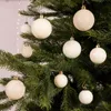 LS-LebenStil 30 Kunststoff Weihnachtskugeln Woll-Weiß Produktbild-Vorschau 4