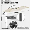 TolleTour 3m Sonnenschirm UV40+ Camping Pendelschirm Produktbild-Vorschau 2