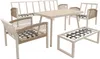 Set divani da giardino Merax con vetro effetto legno e 2 Anteprima dell’immagine prodotto 9