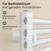 Heizkörperhalterung Wand, 4er-Set Weiß, für gerade Produktbild-Vorschau 4