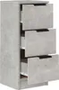 vidaXL Příborník betonový šedý 30x30x70 cm odvozený výrobek Náhled obrázku produktu 5