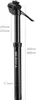 A black bicycle dropper post with measurement indicators. Produktbild-Vorschau