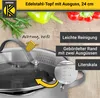 Karl Krüger 101024A Fleischtopf Edelstahl mit Glasdeckel, Ø Produktbild-Vorschau 4