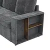 Sofa narożna Merax z schowkiem, sofa w kształcie litery L z Podgląd zdjęcia produktu 17