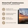 KitchenYeah© Herdabdeckplatte Sonnenuntergang - Palme - Produktbild-Vorschau 6