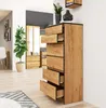 Commode moderne K60 en chêne craft avec 6 tiroirs en Voir les images du produit 4