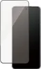 Two screen protectors are shown, one transparent and one with a black frame, placed over a smartphone. Náhled obrázku produktu