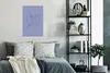MuchoWow® Poster Strichzeichnung - Frau - Lila 40x60 cm - Produktbild-Vorschau 4