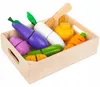 Légumes et fruits en bois, présentés dans un coffret, 9 Voir les images du produit 1