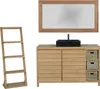 Teako Design Badmöbel Set Lomma Teakholz 4-teilig 150cm mit Produktbild-Vorschau 1