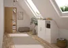 Armadio sotto il soffitto inclinato con 1 anta e 1 ripiano Anteprima dell’immagine prodotto 4