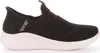 A side view of a black Skechers Slip-Ins sneaker with a white sole. Náhľad obrázku produktu