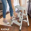 KADAX Drabina Aluminiowa Składana 3 Stopniowa Domowa Podest Podgląd zdjęcia produktu 7