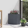 vidaXL Plante d'angle Anthracite 30 x 30 x 35 cm Acier Voir les images du produit 2