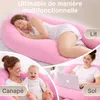 Oreiller ELONEO pour dormir sur le côté avec housse, Voir les images du produit 4