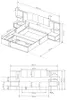 Bett Doppelbett Dast 160x200cm beige mit LED-Beleuchtung Produktbild-Vorschau 3