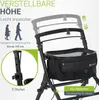 Juskys Indoor Rollator Aktiv - Tasche & Tablett - schmal & Produktbild-Vorschau 4