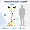 MasterLED LED Baustrahler mit Stativ 2x30W Doppelstrahler Produktbild-Vorschau 4