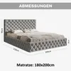 MOTIVENA Dalia Chesterfield Polsterbett 180x200 mit Produktbild-Vorschau 7