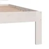 vidaXL Lit en bois massif pin blanc 90x200 cm Voir les images du produit 6