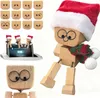 STILVORA Weihnachtsfiguren, Wackelfigur Holz Auto, Lustige Produktbild-Vorschau 1