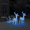vidaXL Rentiere & Schlitten Weihnachtsdekoration 160 LEDs Produktbild-Vorschau 1